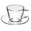 Raleigh Coffee & Tea Cups with saucers, Set of 6 - CRYSTALIA GLASS